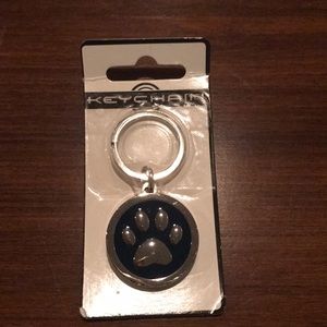 Cute dog paw keychain